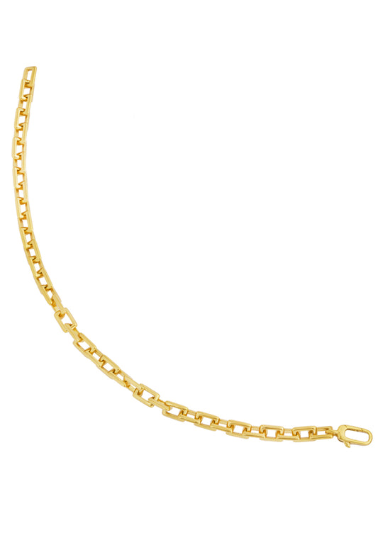 TOMEI Rectangular Chain Bracelet, Yellow Gold 916