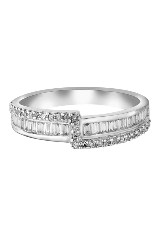 TOMEI Glamour Fashion Diamond Ring, White Gold 750 (18K) (HK0619)