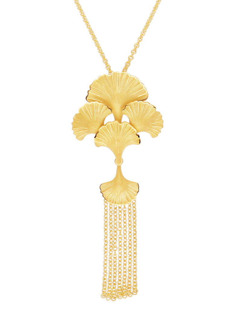 TOMEI X Prima Gold Ginkyo Collection Necklace, Yellow Gold 999