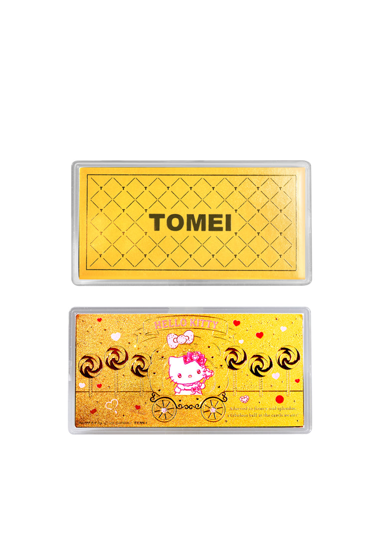 TOMEI X Sanrio Hello Kitty Sparkle Gold Wafer 0.5G, Yellow Gold 9999
