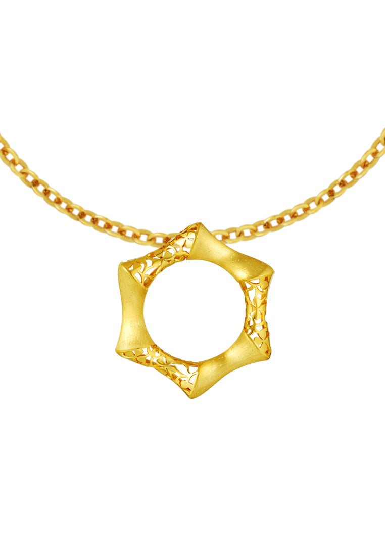 TOMEI Sri Puteri Collection Pendant, Yellow Gold 916