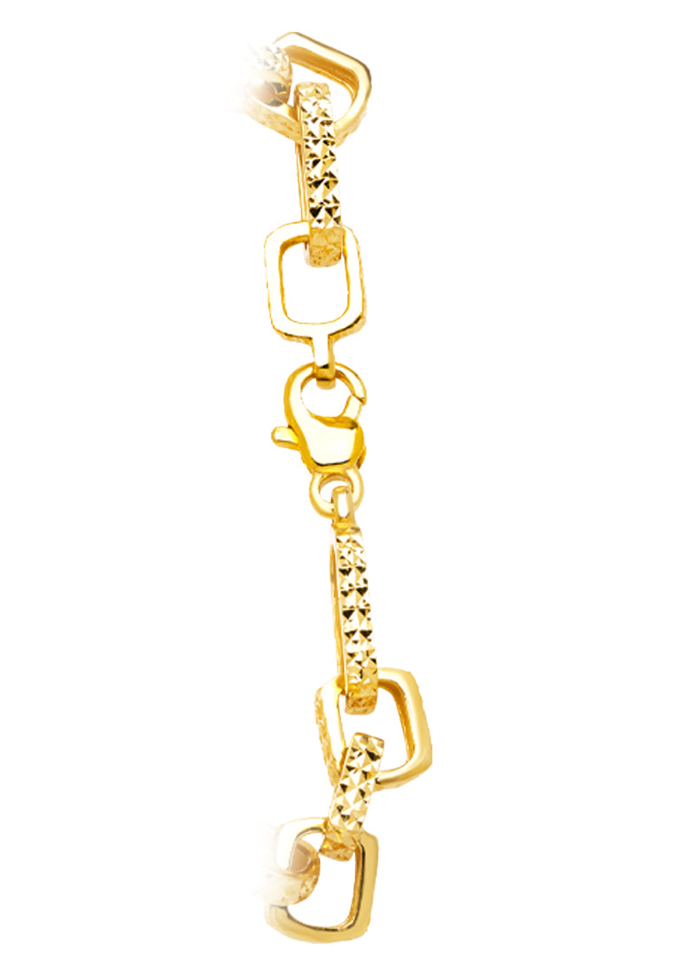 TOMEI Radiant Linked Bracelet, Yellow Gold 916