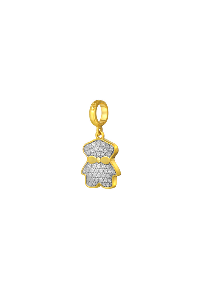 TOMEI Chomel Collection Bear Charm, Yellow Gold 916