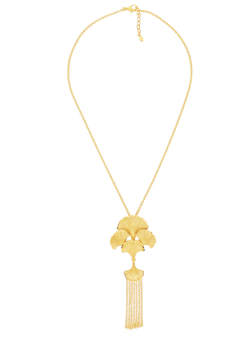 TOMEI X Prima Gold Ginkyo Collection Necklace, Yellow Gold 999