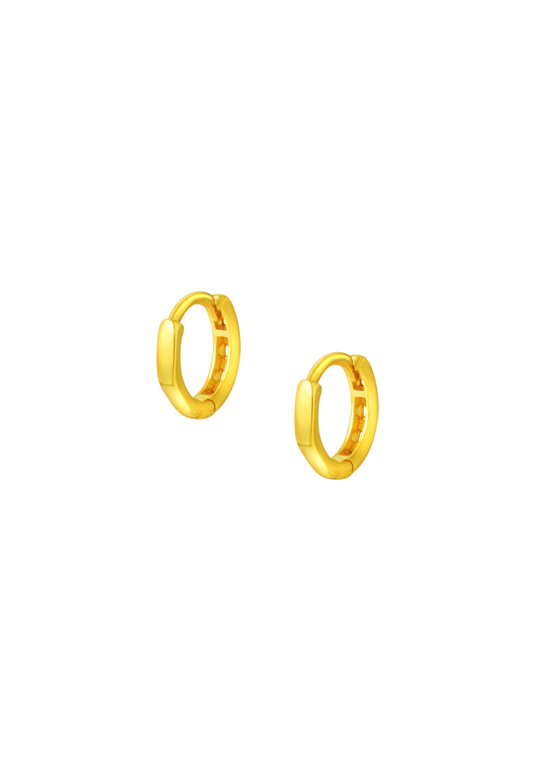 TOMEI Lusso Italia Heart Earrings, Yellow Gold 916
