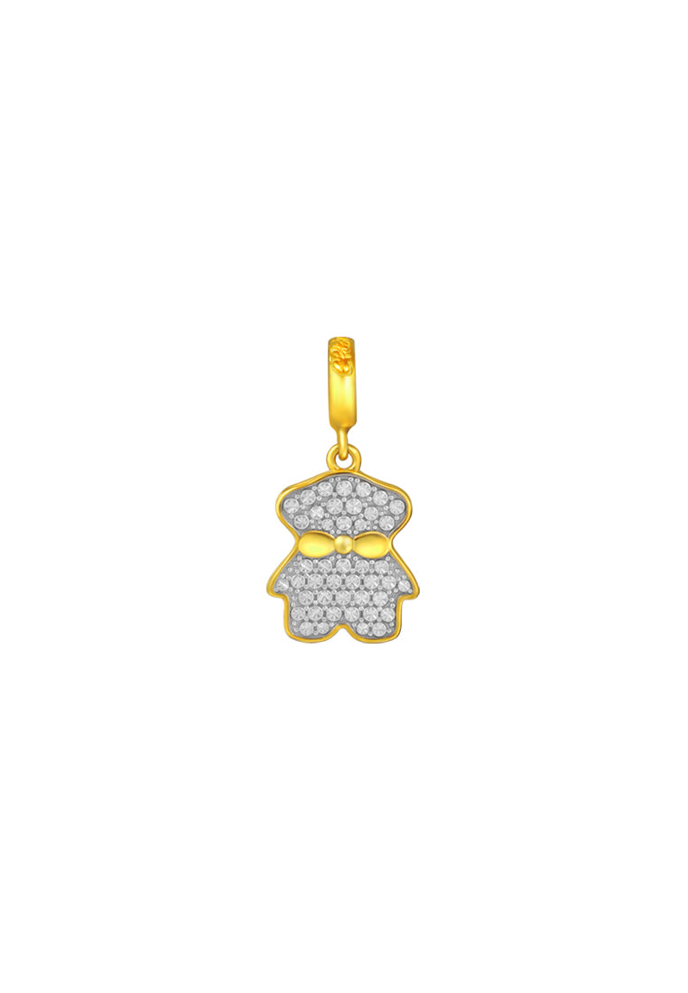 TOMEI Chomel Collection Bear Charm, Yellow Gold 916