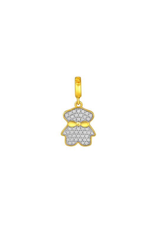 TOMEI Chomel Collection Bear Charm, Yellow Gold 916
