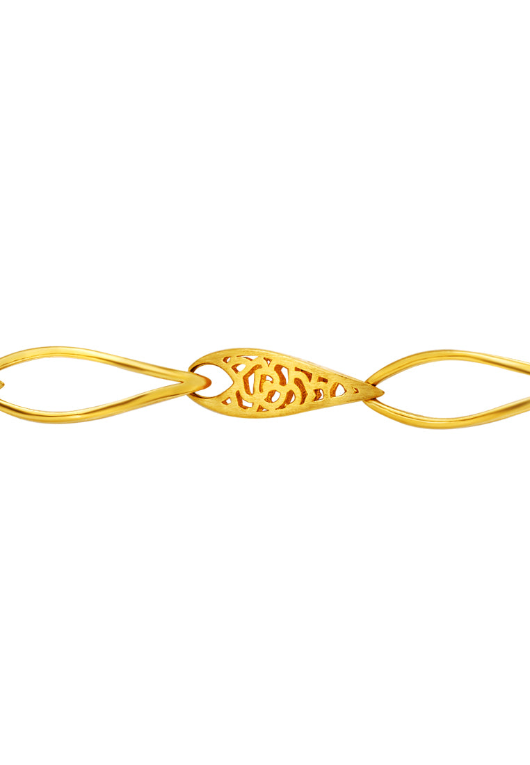 TOMEI Sri Puteri, The Mawar Series Bracelet, Yellow Gold 916