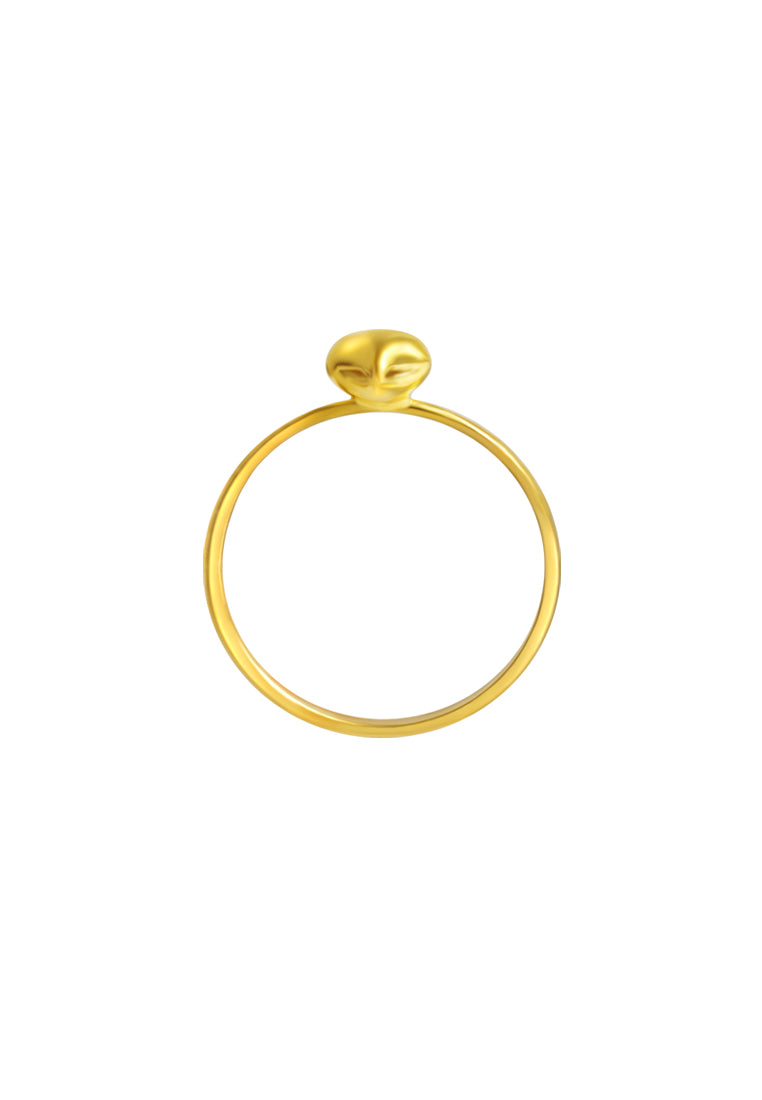 TOMEI Simply Heart Ring, Yellow Gold 916