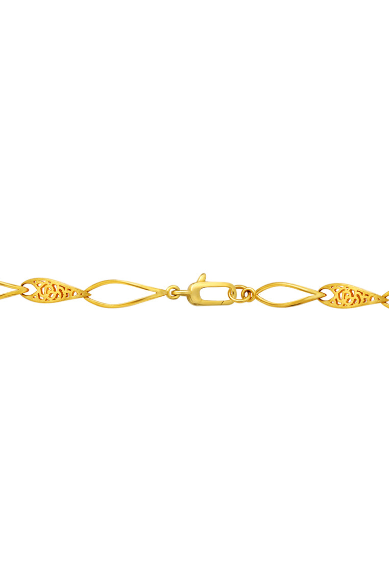 TOMEI Sri Puteri, The Mawar Series Bracelet, Yellow Gold 916