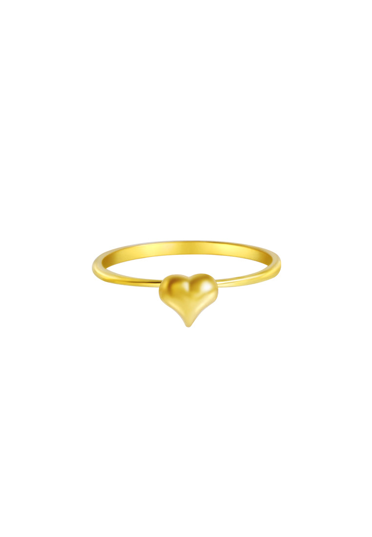 TOMEI Simply Heart Ring, Yellow Gold 916