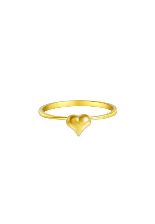 TOMEI Simply Heart Ring, Yellow Gold 916