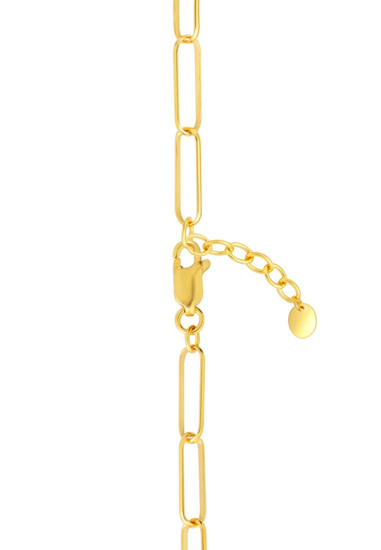 TOMEI Sinki Heart Bracelet, Yellow Gold 916