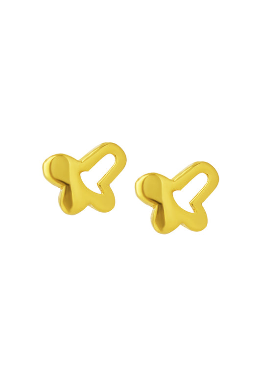 TOMEI Butterfly Earrings, Yellow Gold 916