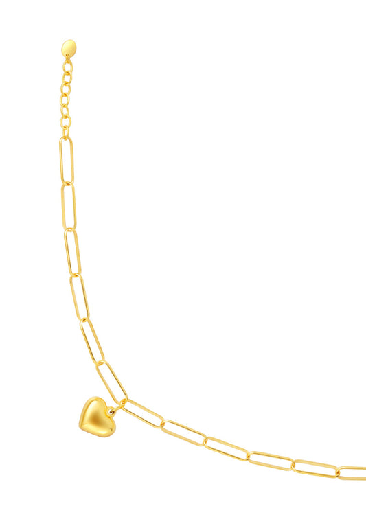 TOMEI Sinki Heart Bracelet, Yellow Gold 916