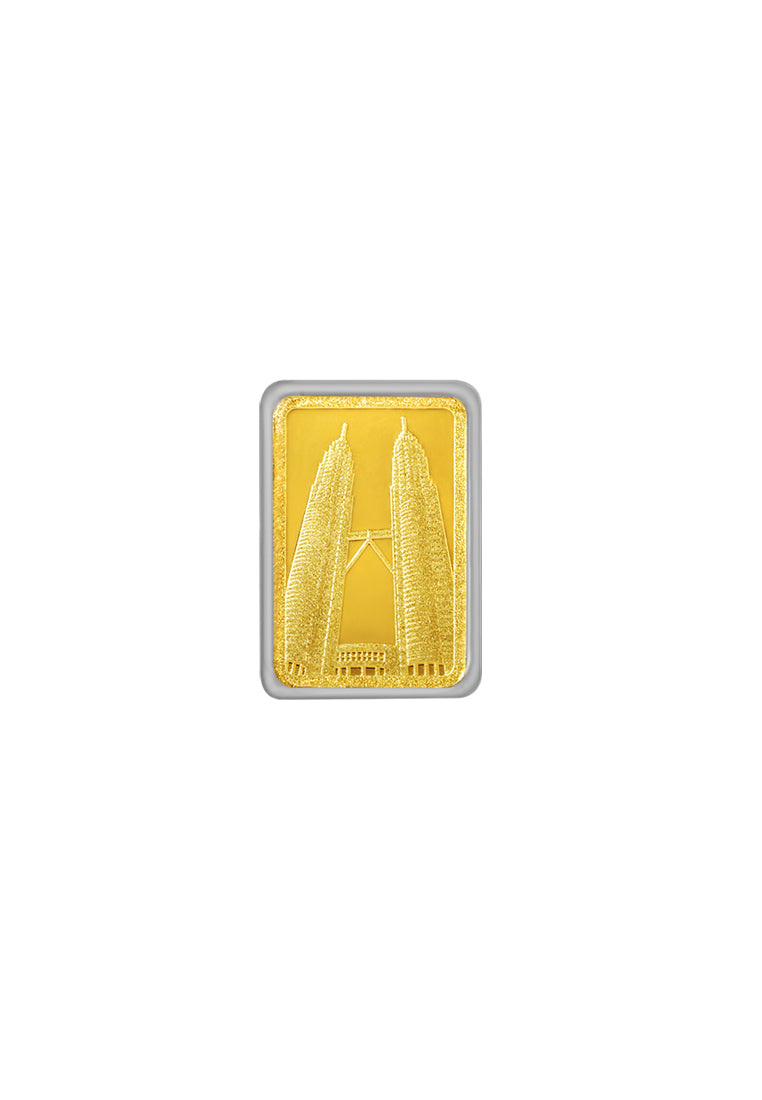[TOMEI Exclusive] KLCC Twin Towers Gold Bar | 1 Gram | Fine Gold 9999