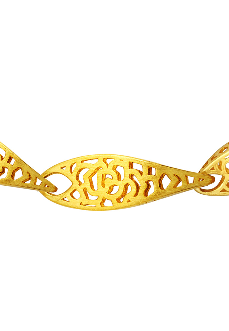 TOMEI Sri Puteri, The Mawar Series Necklace, Yellow Gold 916