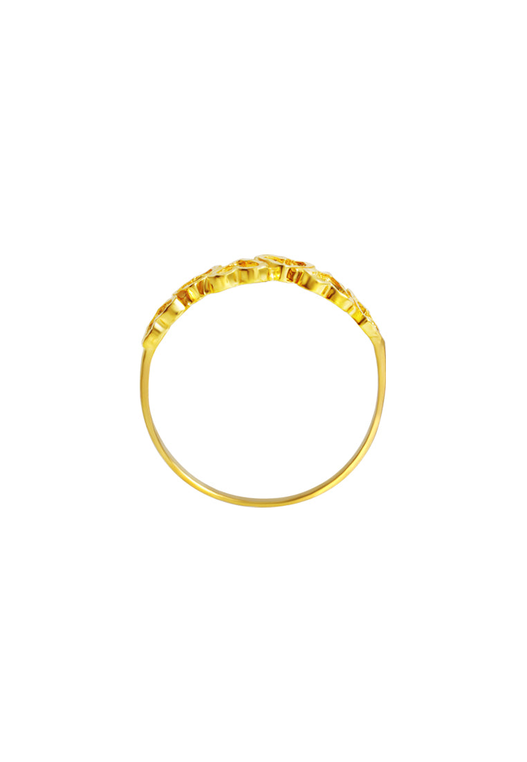 TOMEI Dainty Love Ring, Yellow Gold 916