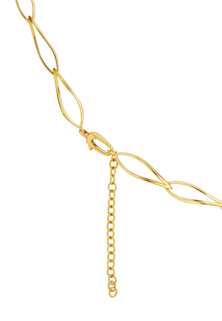 TOMEI Sri Puteri, The Mawar Series Necklace, Yellow Gold 916