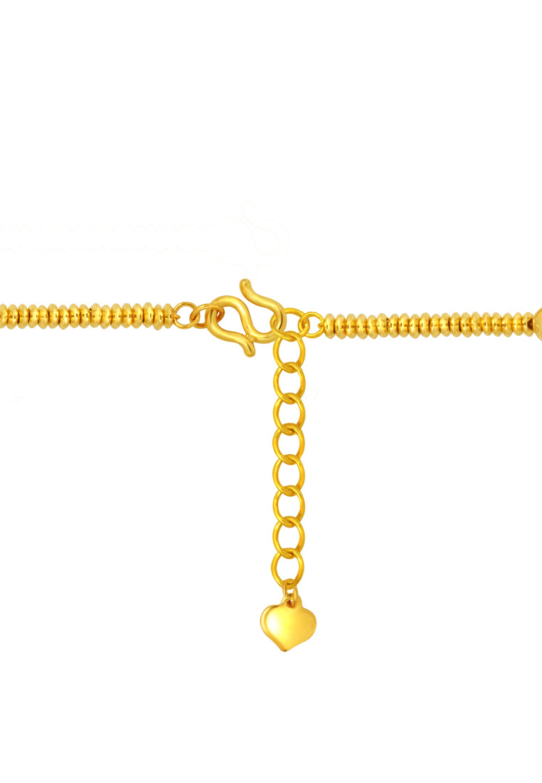 TOMEI Antique Gold Series Gourd Bracelet, Yellow Gold 999
