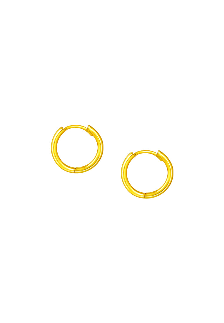 TOMEI Lusso Italia Loop Earrings, Yellow Gold 916