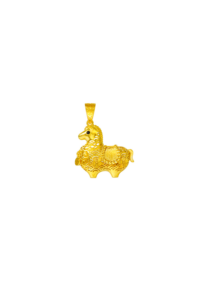TOMEI Horse Pendant, Yellow Gold 916