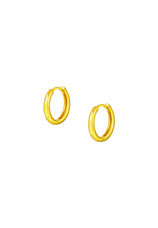 TOMEI Lusso Italia Loop Earrings, Yellow Gold 916