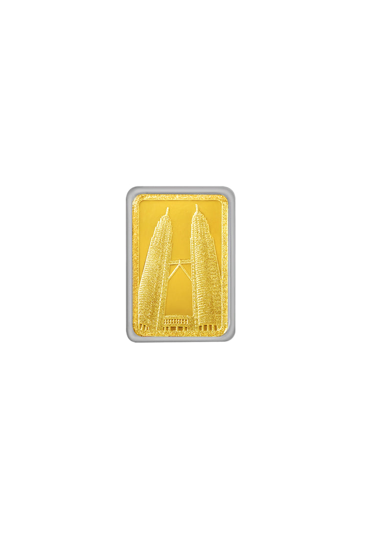 [TOMEI Exclusive] KLCC Twin Towers Gold Bar | 1 Gram | Fine Gold 9999