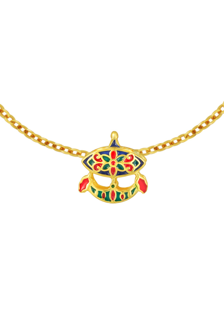 TOMEI Chomel Collection Traditional Kite Charm, Yellow Gold 916