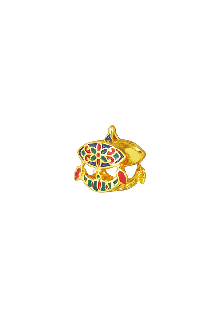 TOMEI Chomel Collection Traditional Kite Charm, Yellow Gold 916