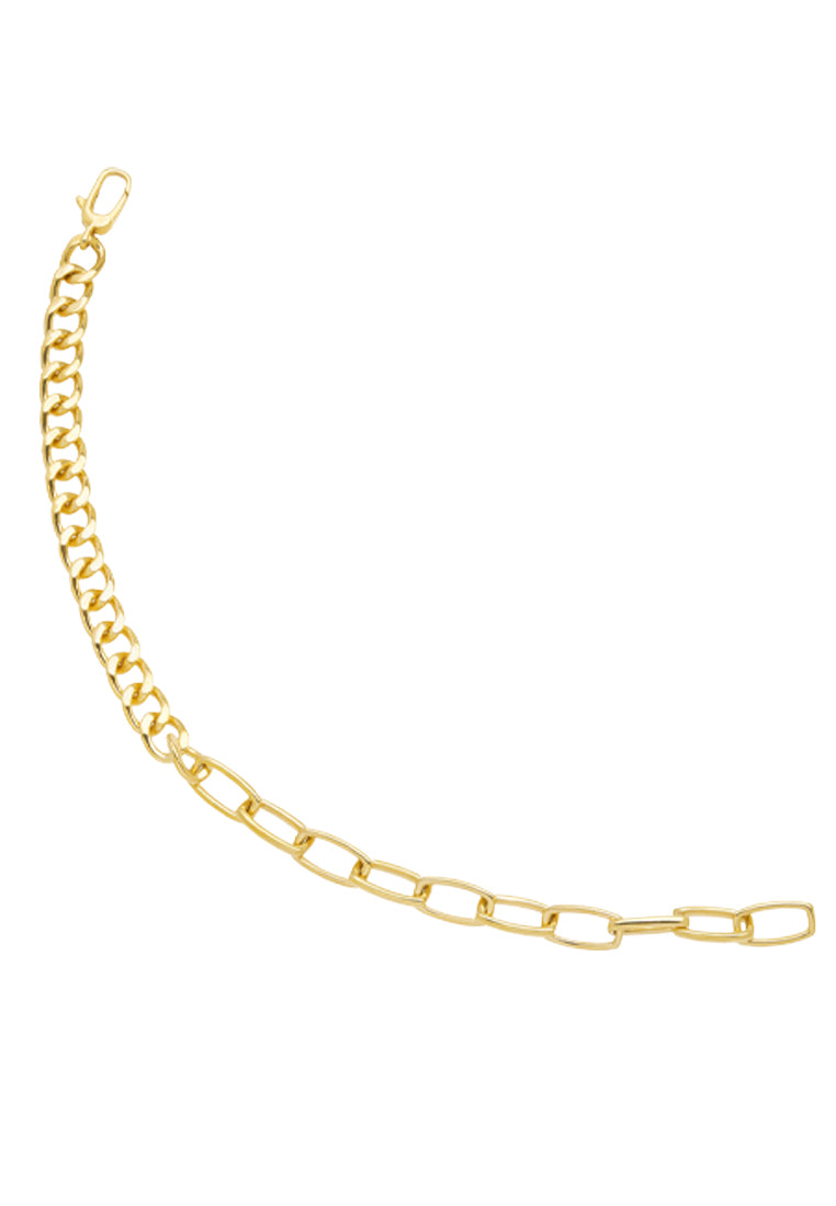 TOMEI Two-Ways Linked Bracelet, Yellow Gold 916