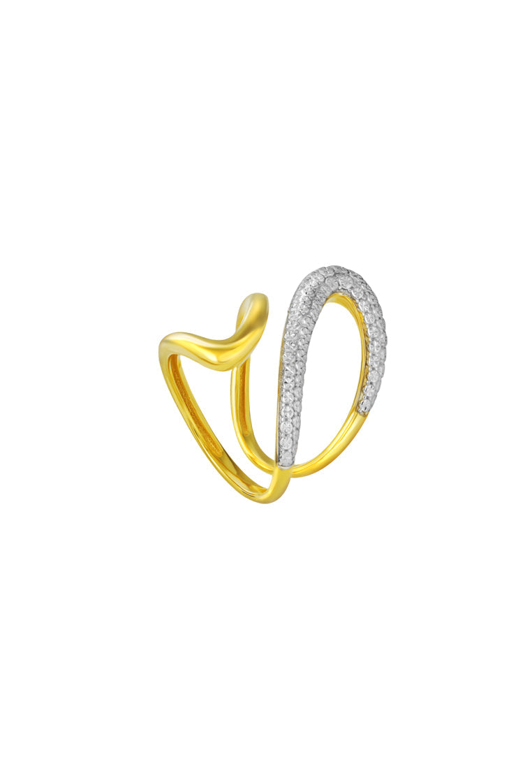 TOMEI Diamond Cut Collection Ring, Yellow Gold 916