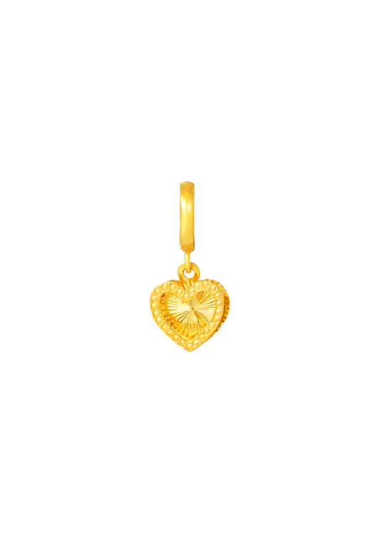 TOMEI Heart Charm, Yellow Gold 916