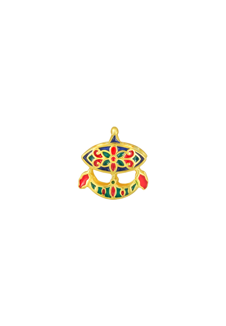 TOMEI Chomel Collection Traditional Kite Charm, Yellow Gold 916