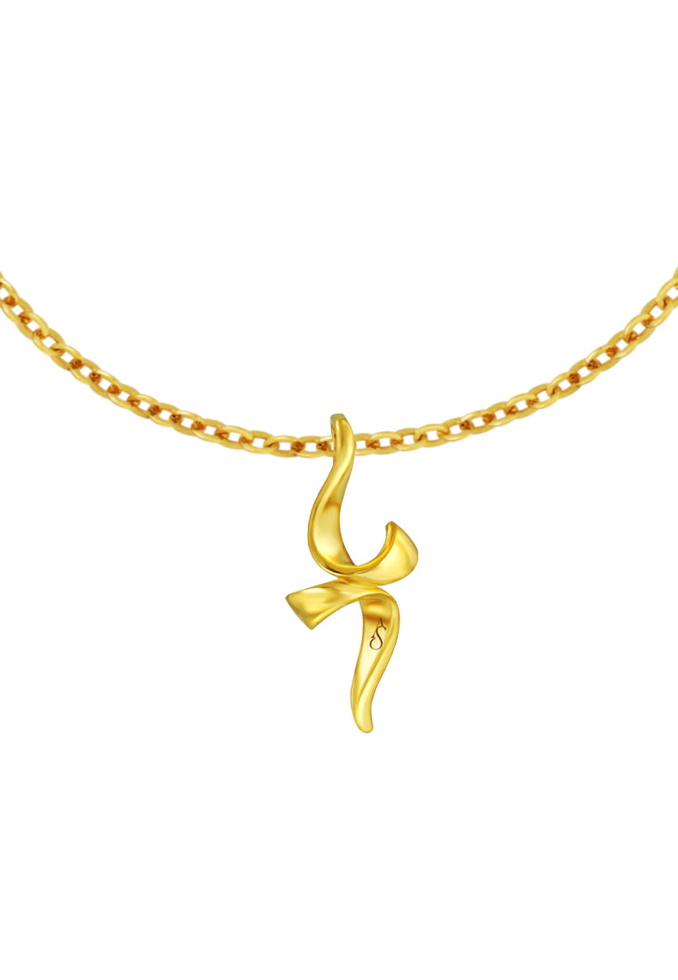 TOMEI Anastasia Pendant, Yellow Gold 916
