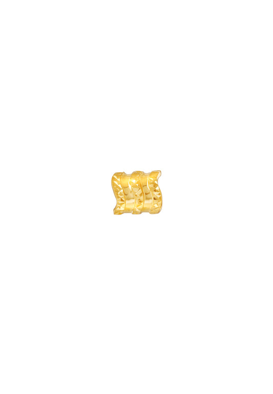 TOMEI Mini Tube Charm, Yellow Gold 916