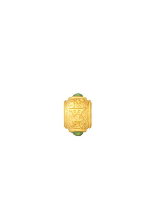 TOMEI Nephrite LuLu Tong Charm, Yellow Gold 999