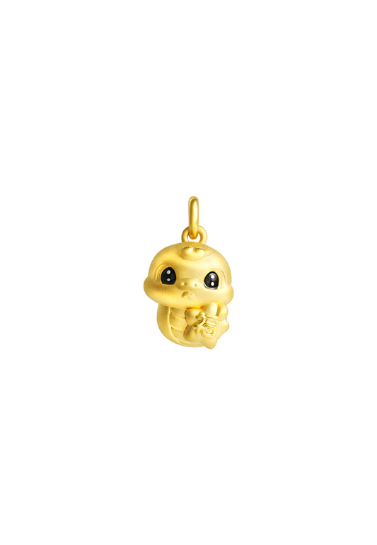 TOMEI Prosperity Snake Pendant, Yellow Gold 999 (5D)