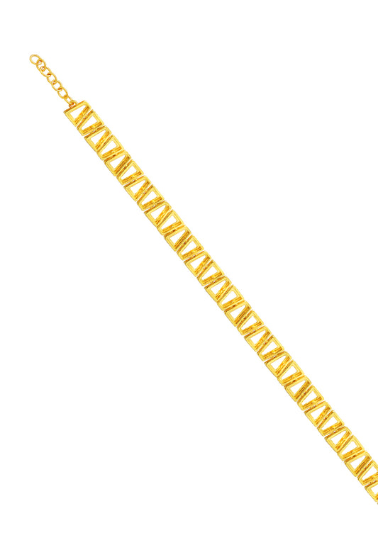 TOMEI Geometry Bracelet, Yellow Gold 916