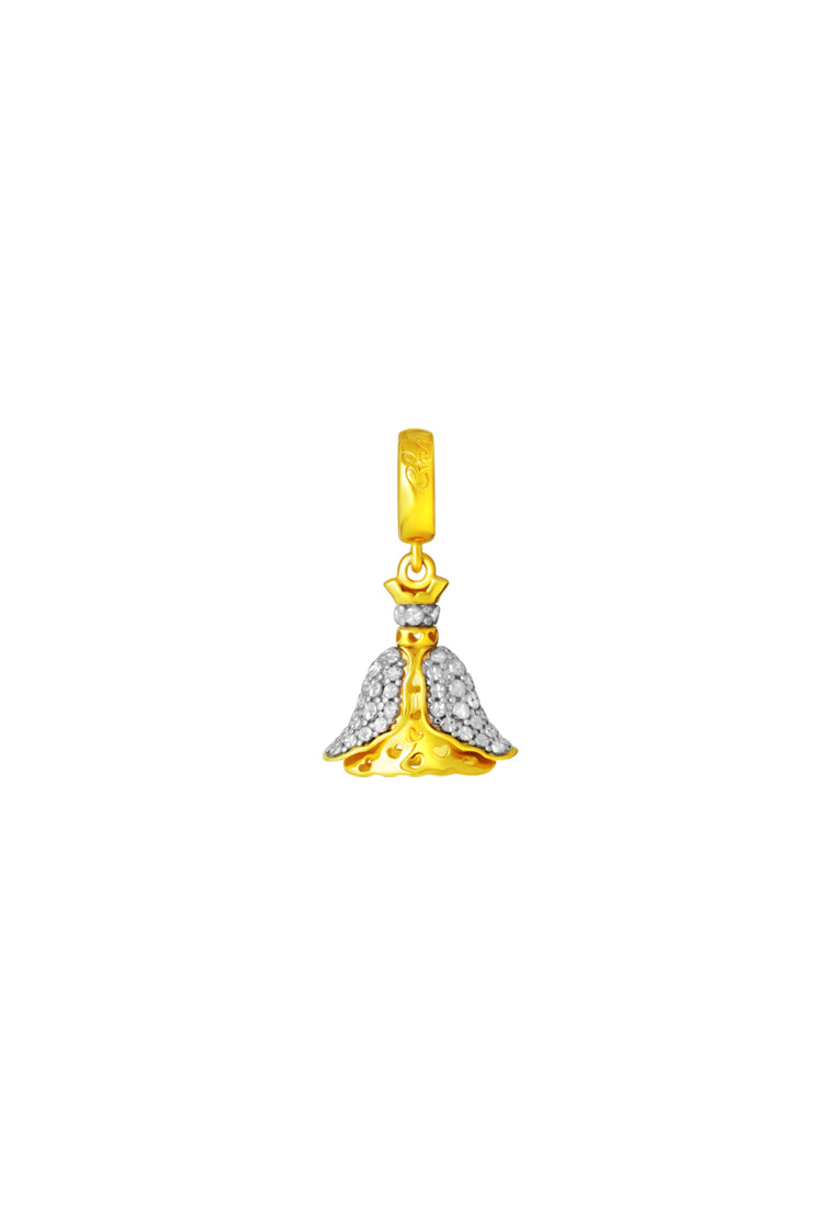 TOMEI Chomel Collection Bell Charm, Yellow Gold 916