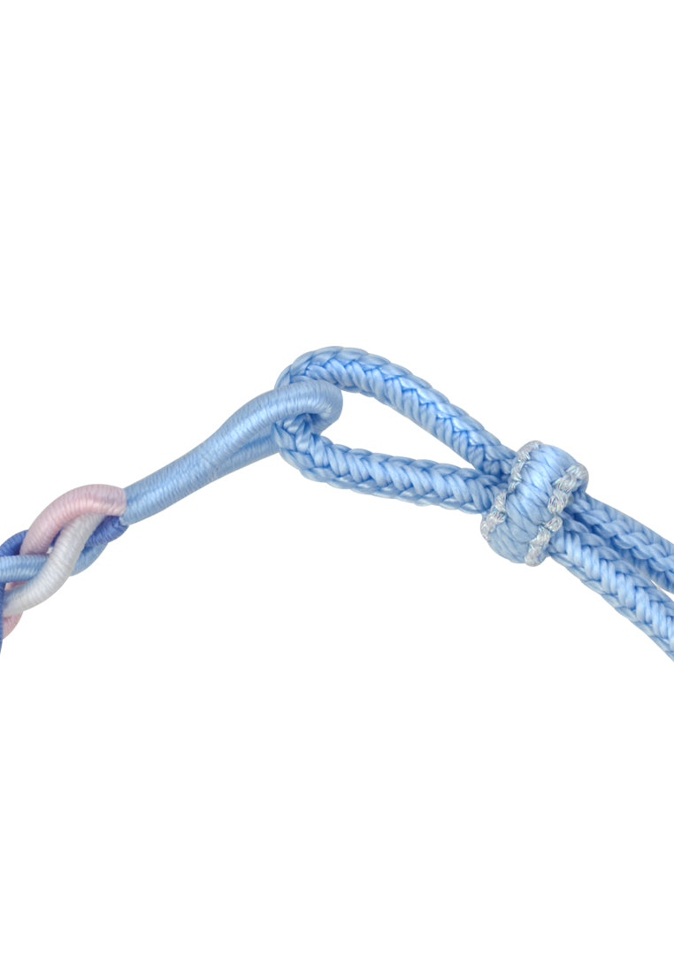 TOMEI X Sanrio Cinnamoroll 5D Charm with Blue Rope Bracelet, Yellow Gold 999
