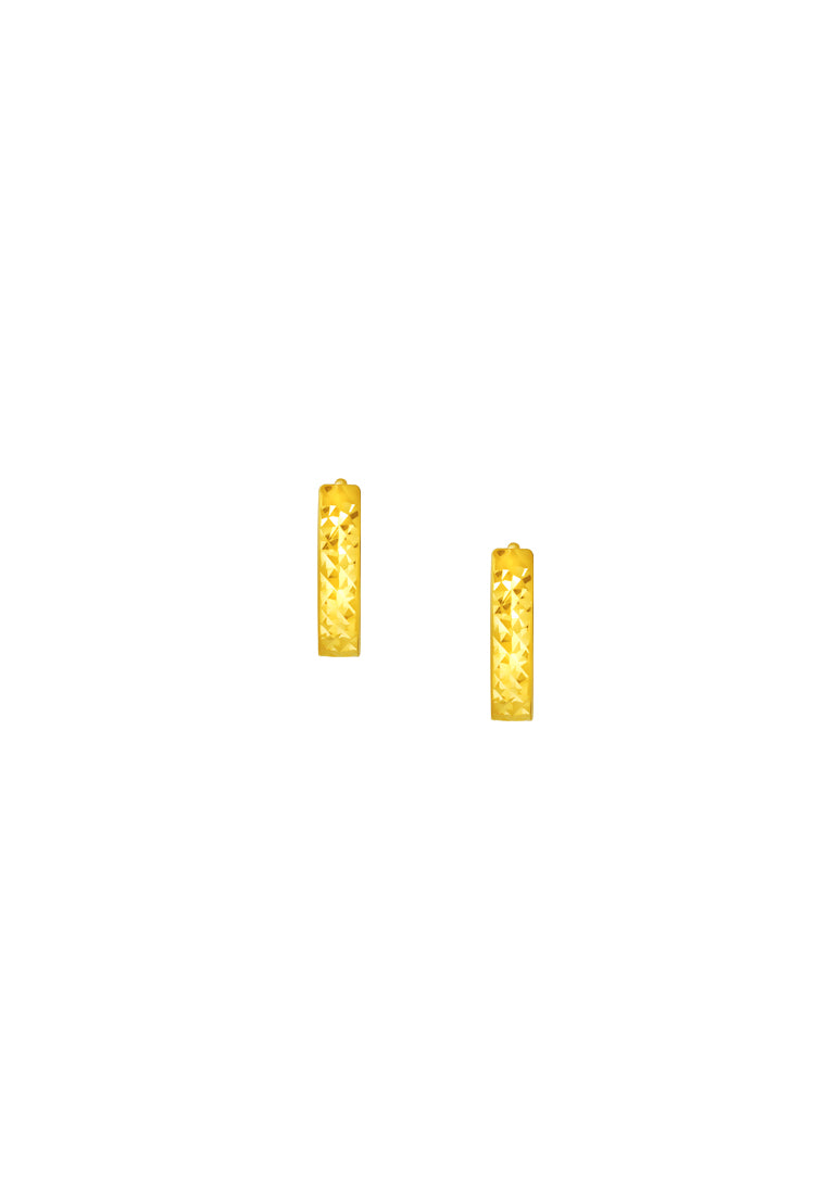 TOMEI Lusso Italia Loop Earrings, Yellow Gold 916