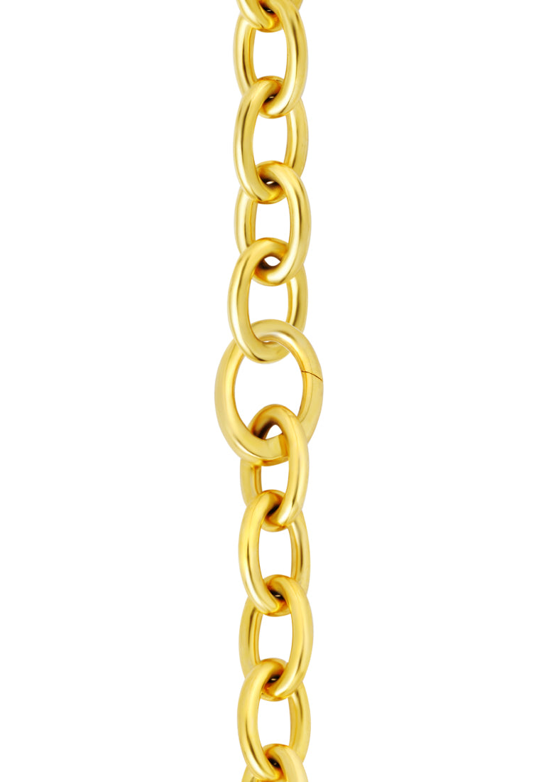 TOMEI Diamond Cut Collection Linked Bracelet, Yellow Gold 916