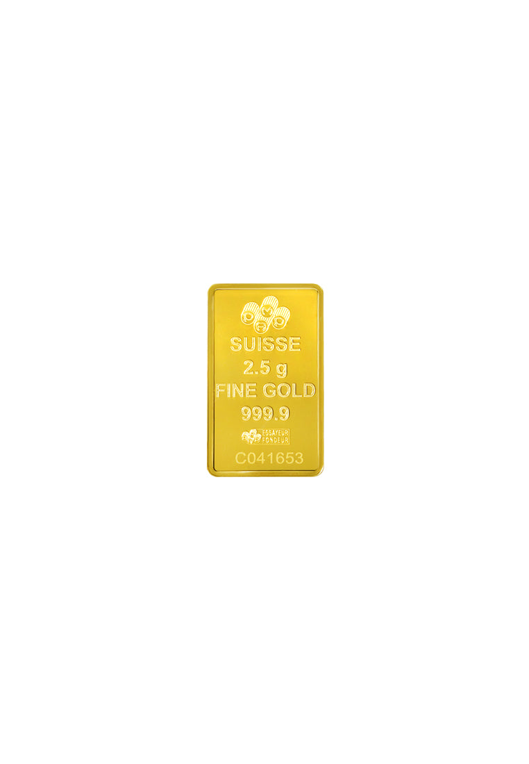 TOMEI x PAMP Suisse Rosa Gold Bar | 2.5 Grams | Fine Gold 9999