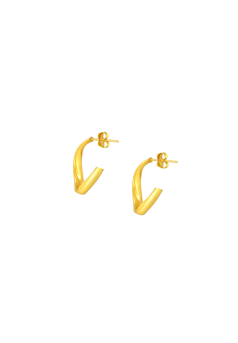 TOMEI Lusso Italia Earrings, Yellow Gold 916