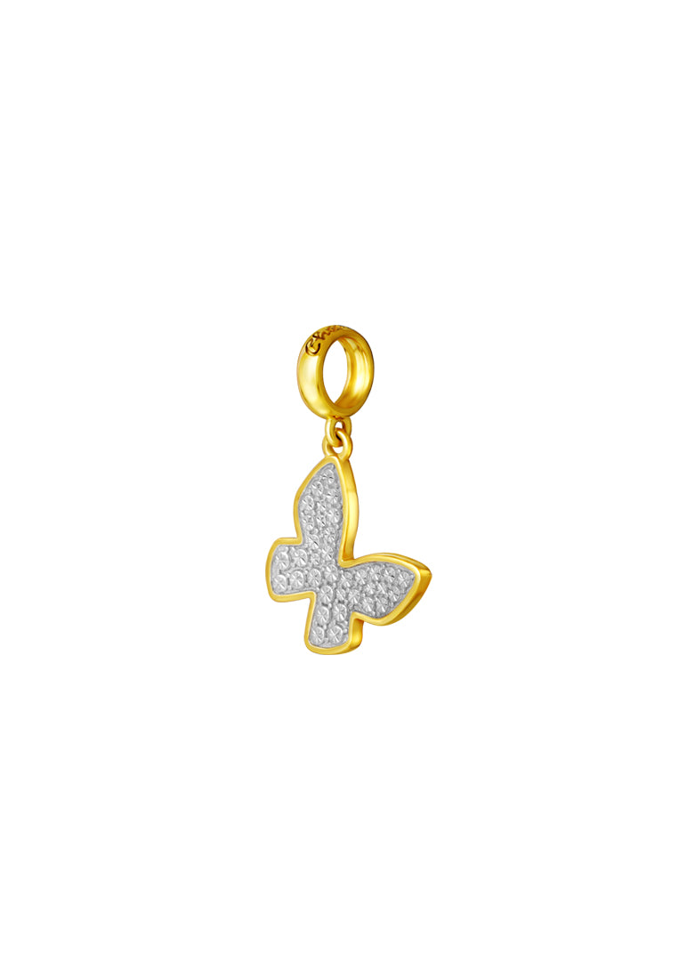 TOMEI Chomel Collection Butterfly Charm, Yellow Gold 916