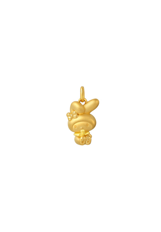 TOMEI X Sanrio Chubby My Melody Pendant, Yellow Gold 999