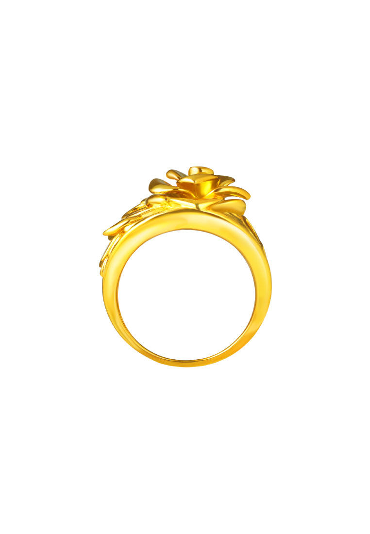 TOMEI Sri Puteri Collection Rosa Ring, Yellow Gold 916
