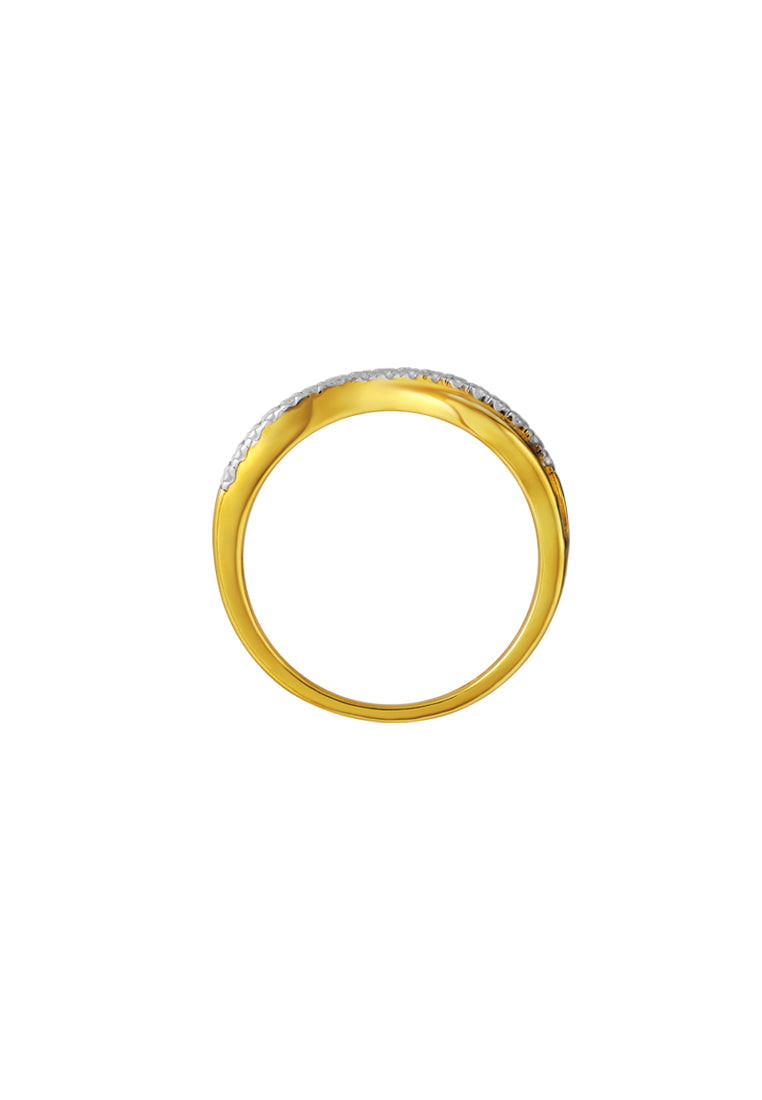 TOMEI Diamond Cut Collection Ring, Yellow Gold 916