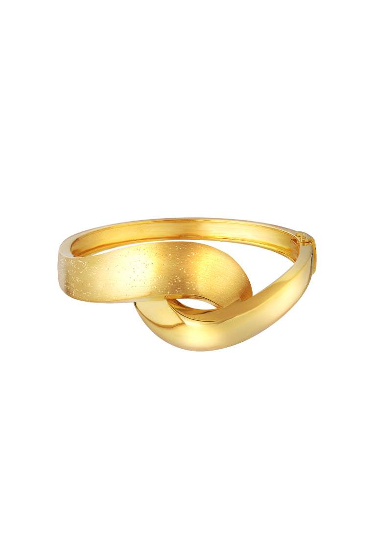 TOMEI Sri Puteri, The Harmony Series Bangle, Yellow Gold 916